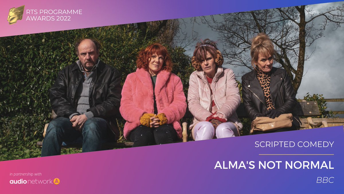 The Scripted Comedy award goes to Alma’s Not Normal, which judges described as “laugh out loud funny but at times profound and heart breaking” – well done to the team! #RTSAwards