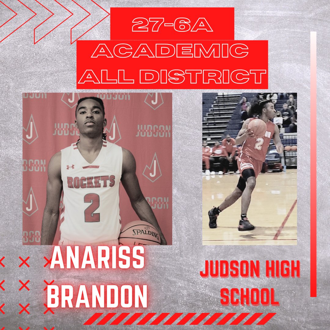 JudsonHoops1's tweet photo. Congratulations @AnarissBrandon  Academic All State @JISD_ATHLETICS @thefuelonline #ProtectTheBrand #rocketpride https://t.co/ooccjinIYV