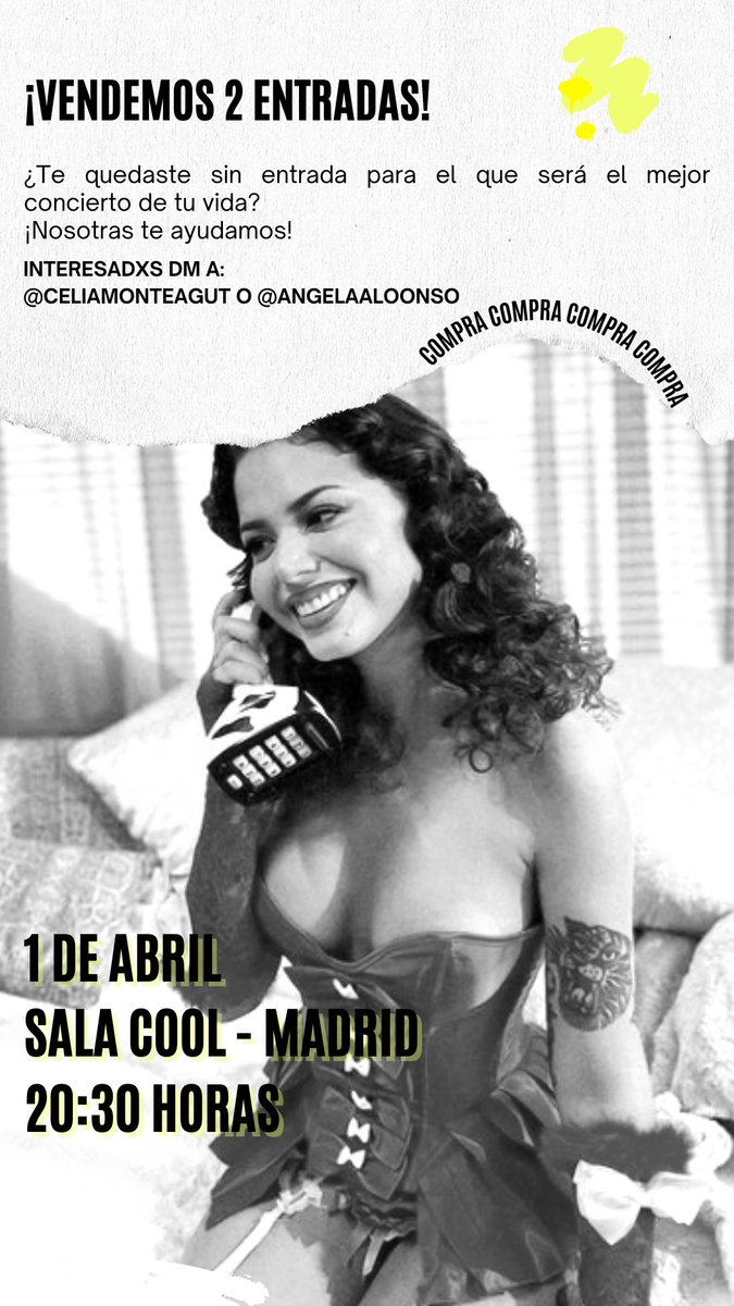 celiamonteagut's tweet photo. VENDO 2 ENTRADAS para el concierto de @msnina este viernes en Madrid ✨✨

si me ayudáis con un rt os invito a una cerveza 🤠🧡 https://t.co/H3lN16mv1R