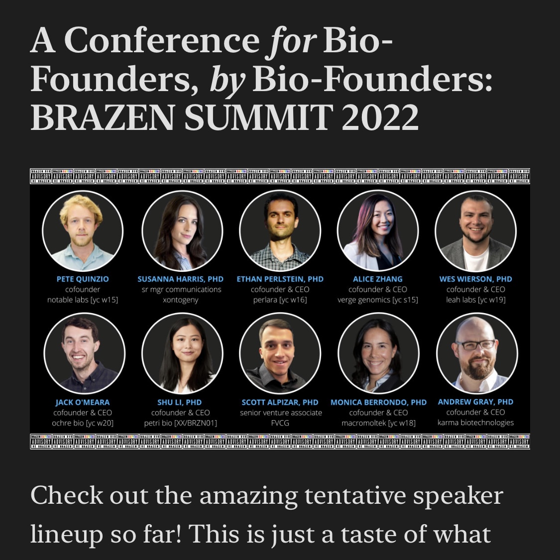 BrazenSummit tweet picture