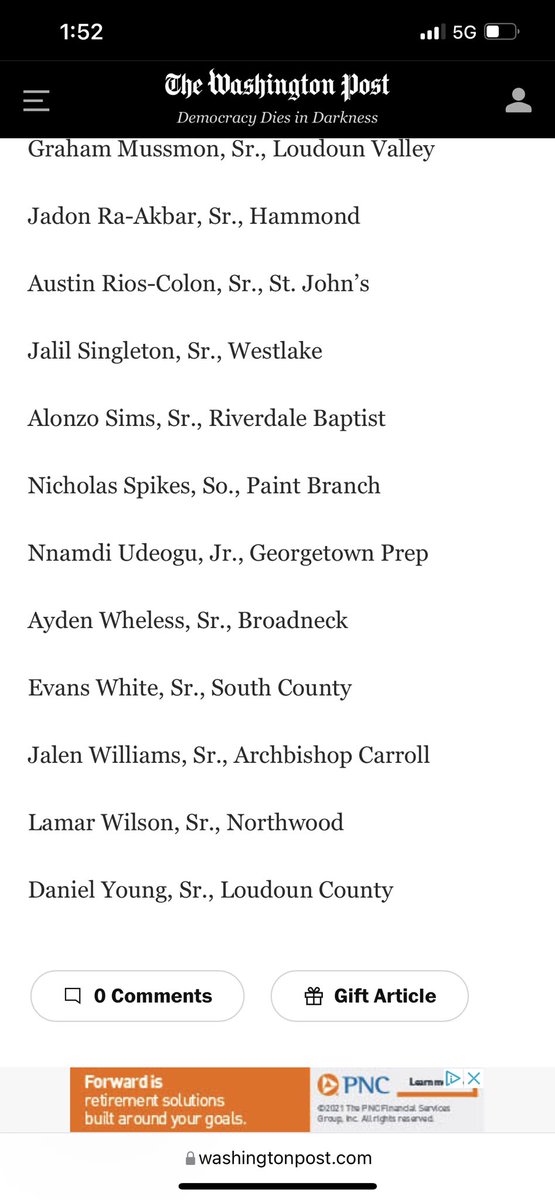 Huge Congratulations to Nick Spikes!!! Washington Post All Met Honorable Mention for Indoor Track!!! 🎉🎉🎉 @pbhs_sports @CoachKnee @AfieMirshah #thePantherWay #wearejustgettingstarted