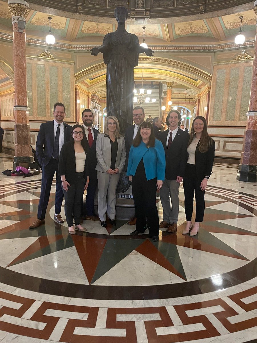 This year's Springfield Advocacy Day group was thrilled to be back in-person! IACAC thanks Steve Landgraf, Emily Tabeek, Alejandro Campos, Annette Braden, Evan Wilson, Donna Epton, Paul Welsh, and Kristina Luster on behalf of professionals and students in Illinois. #advocacy
