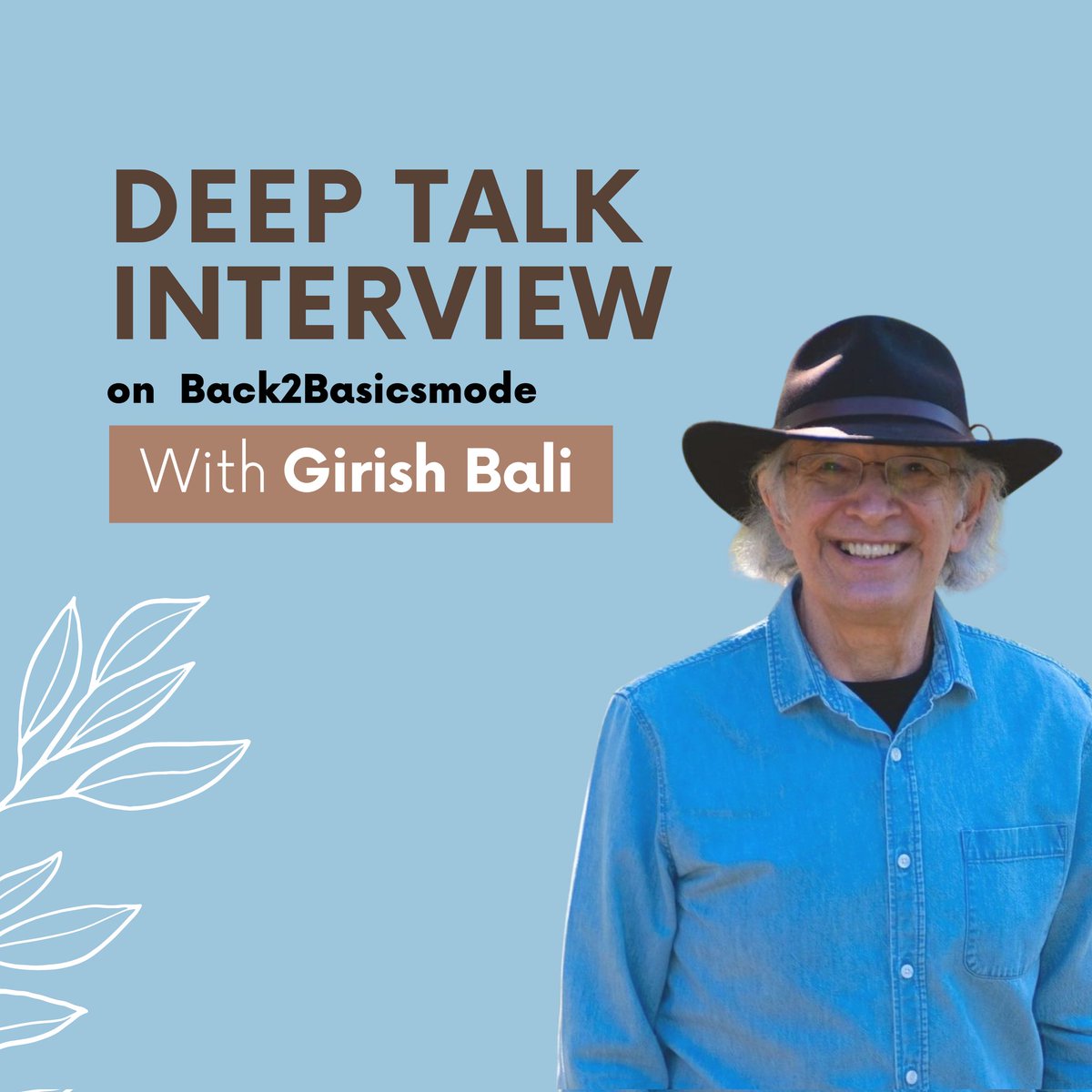 Hello dear friends, checkout my latest  interview on Back2Basics with Girish Bali.
A wonderful experience ✨ 
Link:
youtu.be/kLyE_XADWSk. @blackstonepublishing. @lizhkelly @theseymouragency

#authorinterview #deeptalking #sayings #talking #generaltalk #basic #normaltalks