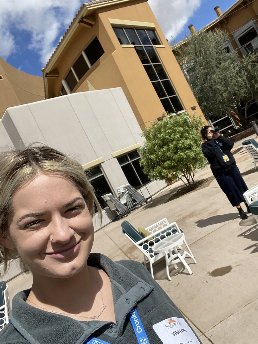 SauterMedia's tweet photo. Beautiful day out in the field this morning at Sagewood Retirement community talking with residents about the programs offered for seniors to enhance and build their education and cognitive abilities. @cronkitenews https://t.co/K6SWa7QOkb