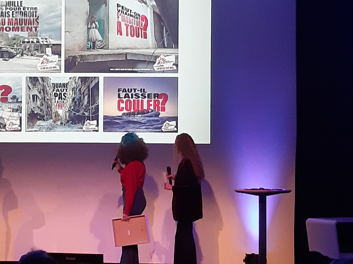 SophieRieunier's tweet photo. 14ème prix de la com solidaire #comsolidaire , 1et prix affichage pour Msf ! https://t.co/dw1SZ1nZsr