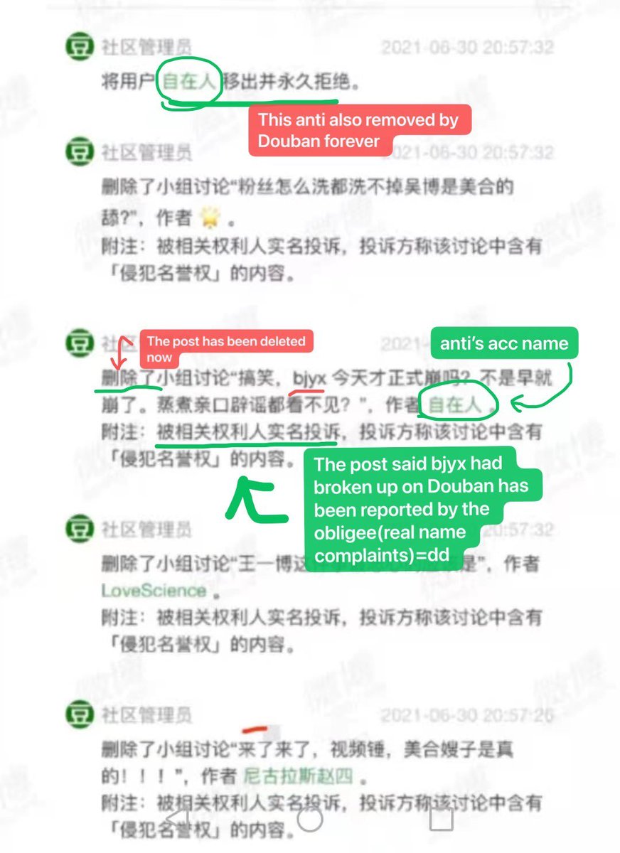 douban cpn in 2021 4 articles were taken down from douban, 3 about wyb dating eq and 1 that said yizhan has broken up IN ORDER TO REPORT ON DOUBAN YOU HAVE TO DO IT WITH YOUR ID AND YOU HAVE TO BE AN INVOLVED PARTY and now an article about xz-wyb rivalry was removed pspspspsps