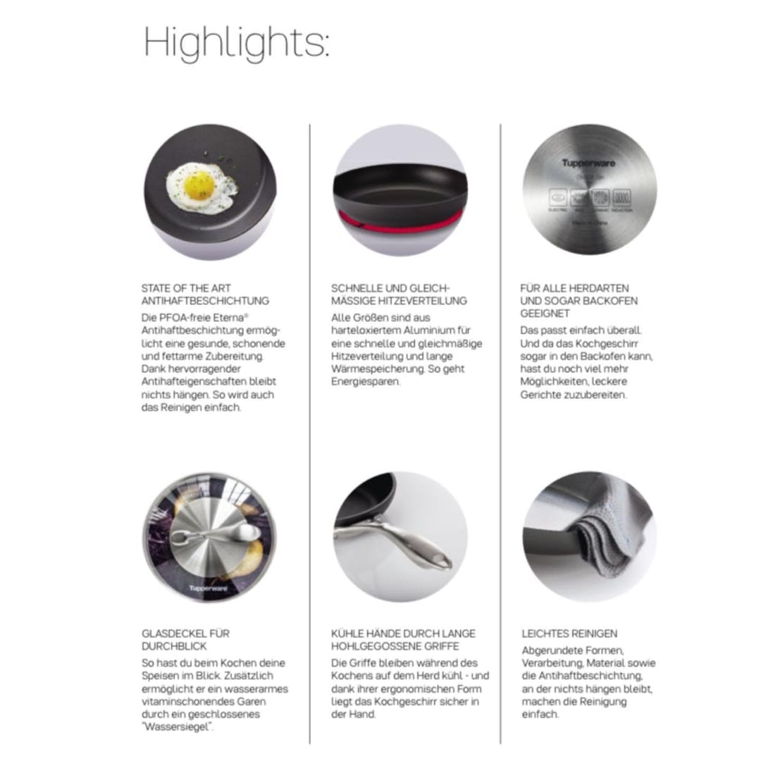 TupperPuppe's tweet image. Nur als Gast | direkt über mich und nur bis 10.04. Extra-Klasse Premium-Kochgeschirr: #ChefSeries
#CottageCookware. Leicht zu reinigen &amp;amp; in der Handhabe. Hartelox. Aluminium mit Eterna Antihaftbeschichtung, Edelstahl.
#Berlin #TupperPuppe #TupperUniverse #Tupperware #Tupperparty