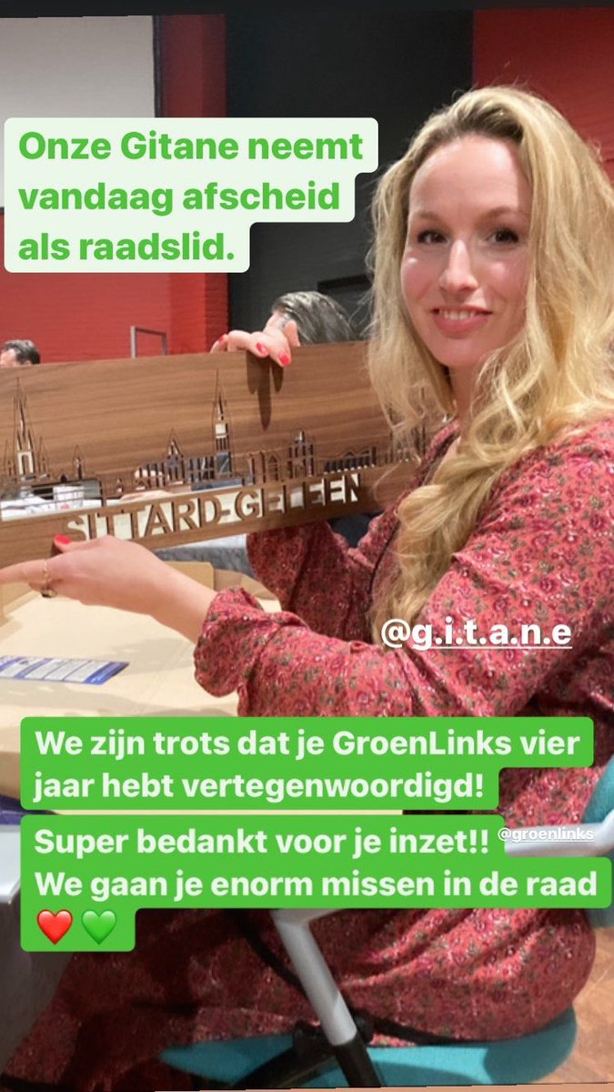 GLSittardGeleen's tweet photo. Bedankt @GDumernit voor vier jaar inzet als raadslid voor GroenLinks. #biodiversiteit Werk als Groene Gevelbrigadier, zelf inzaaien van bloemenweides. Dat blijft! Het gaat je goed 💪👏 https://t.co/Bjb6rIoAGc