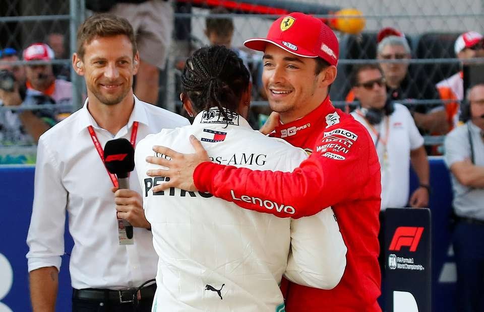 braverebellious's tweet photo. lewis hamilton and charles leclerc [4416]; a thread https://t.co/ATaVXBJFvQ