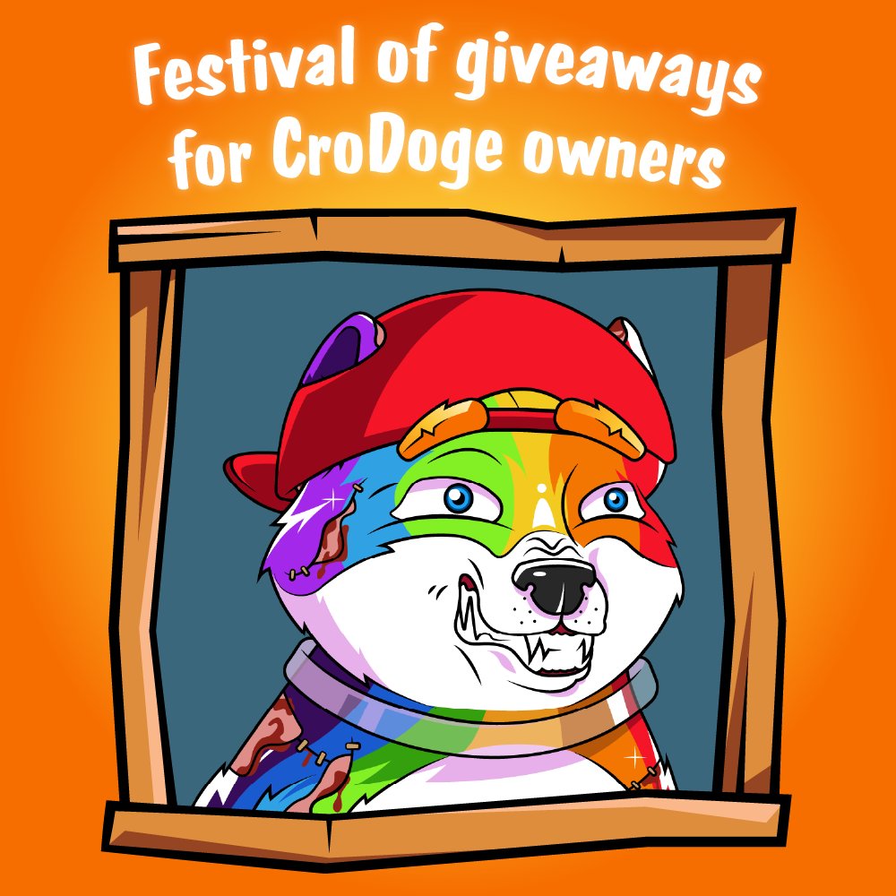 CroDogesClub's tweet photo. 🎁 FESTIVAL OF GIVEAWAYS DAY #1🎁

1⃣ - be one of #CroDoges owners 🐶
2⃣ - like❤️
3⃣ - retweet🔁 
4⃣ - reply with your #CroDoge number/s💬

🏆 Win #CroDoge #1460 🐶

🏁 24h - Results will be announced on https://t.co/8BI5T1hkdP

#CroDogesClub #Cronos #CRO #NFTs #crofam https://t.co/5HAZlkZnWJ