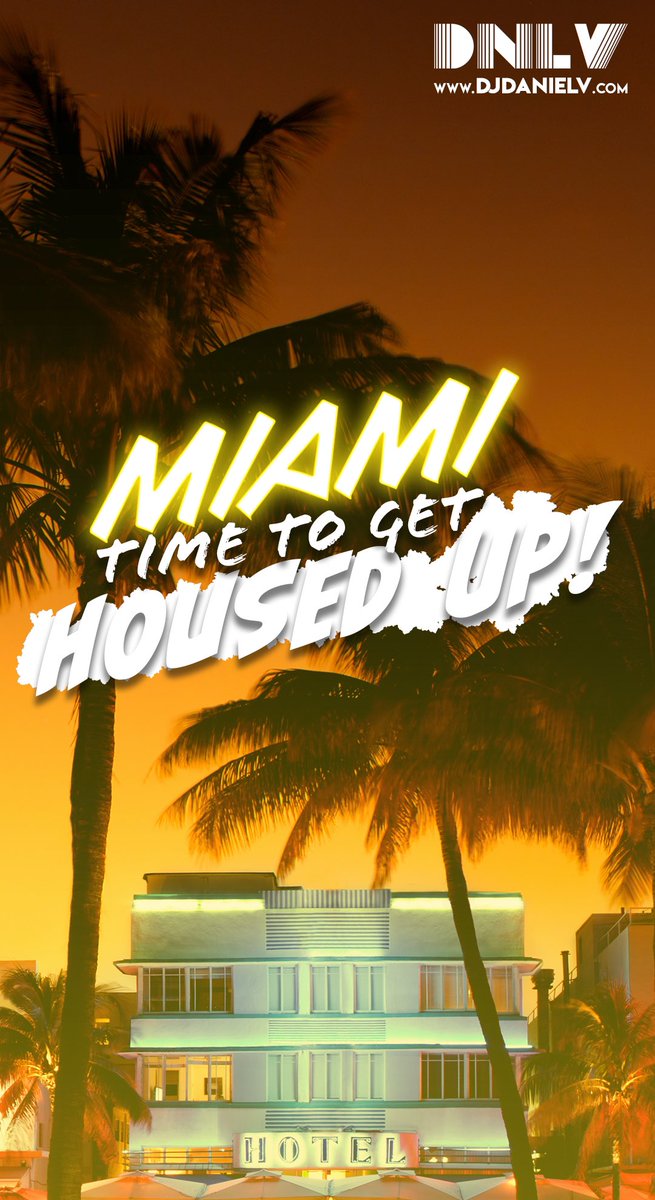 DJDanielV's tweet photo. Miami Music Week might be over but the problem is Miami hasn’t get housed up yet. So, I’m going to fix that and I will Housed Up this city on April 8th
#MMW #housemusic #djdanielv #dnlv https://t.co/NbxJPFIlGh