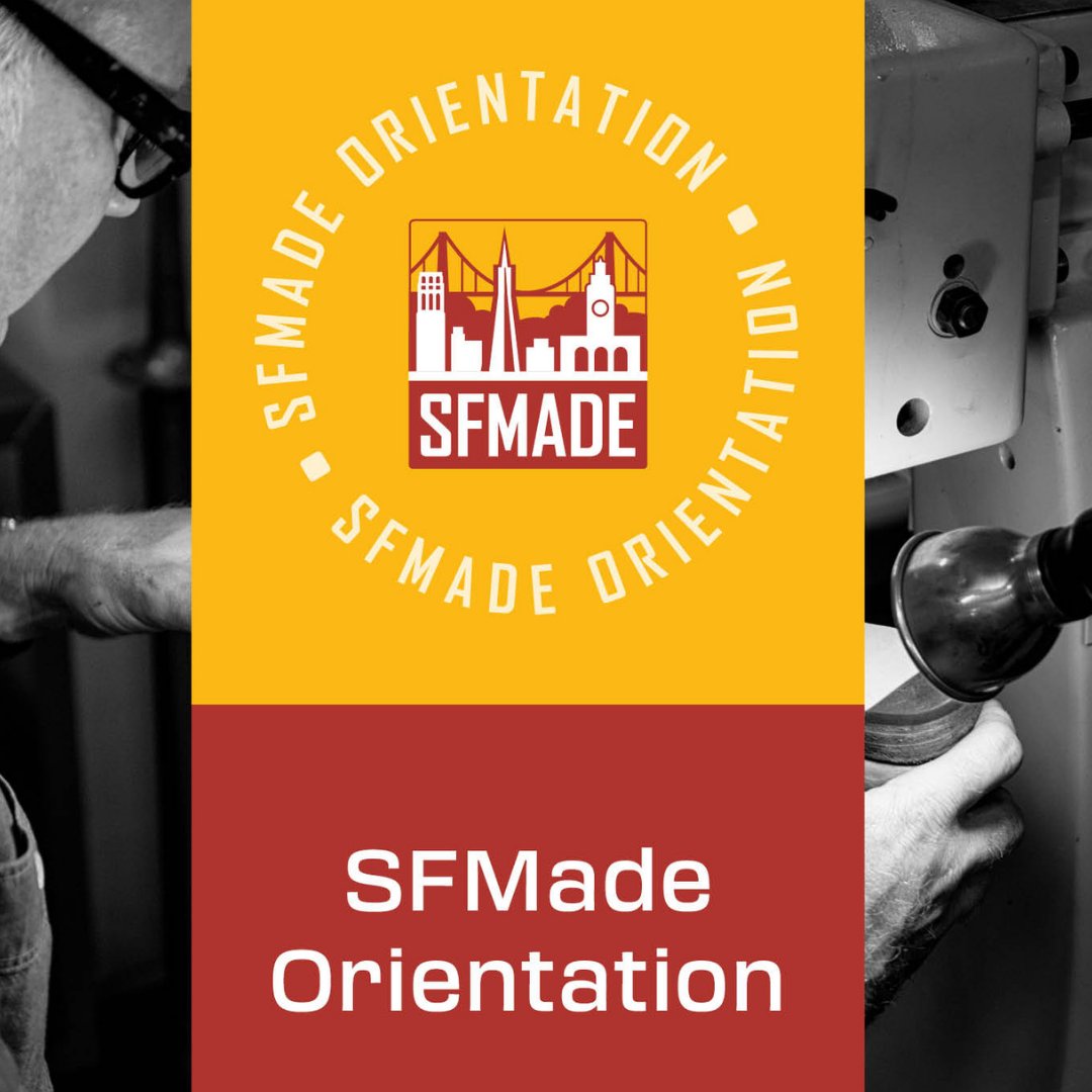 Calling all #SFmakers and doers! SFMade is hosting a free virtual Orientation,Thursday, April 21st.

Register Here:
bit.ly/3tzeFqZ

#SF #SanFrancisco