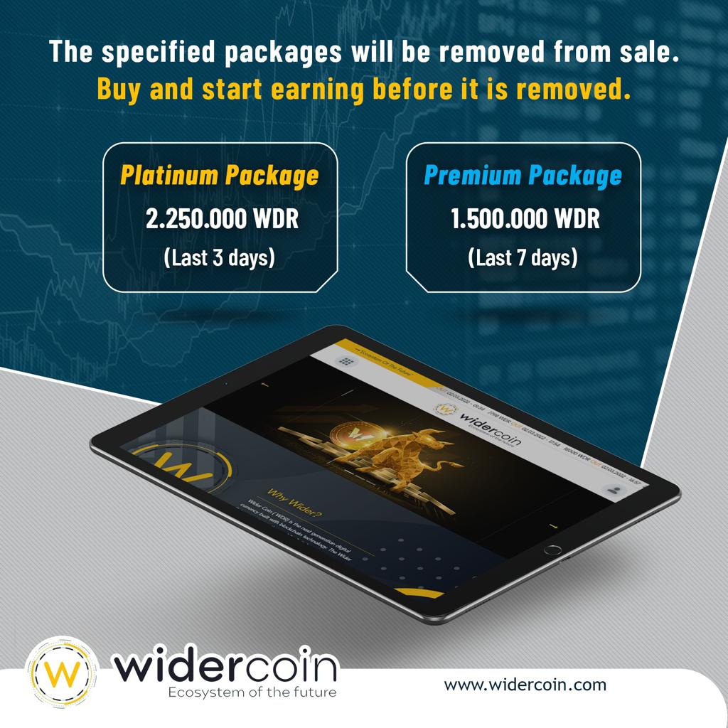 CoinWider's tweet photo. The specified packages will be removed from sale. Buy and start earning before it is removed.
#wdr #cryptocurrency #Metaverse #GameFi #NFT #Crypto https://t.co/cJ8ctcudJZ