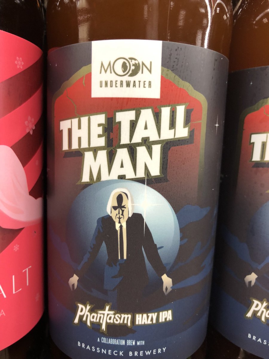 robsonbeers's tweet photo. (Spoiler alert)This brew is what helped him lift that coffin. @MoonBrewery Hazy using phantasm in the brew (but u could rewatch the newly remastered movie as well) #bccraftbeer #yvr https://t.co/ED5JPPdUG5 https://t.co/gCt1PKMwPO