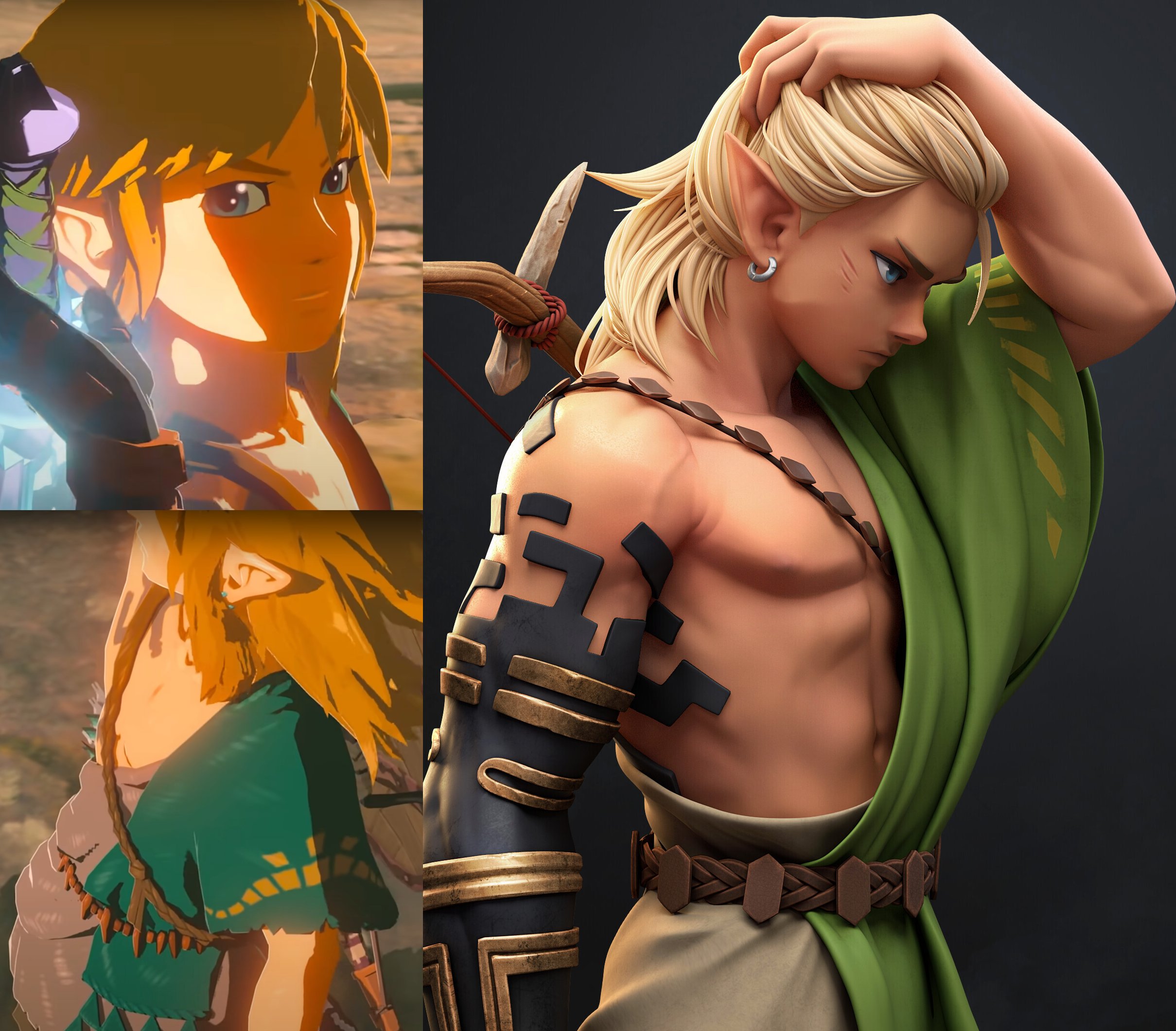 Dessin Link Breath Of The Wild Facile Dan Eder on X: "Official BotW 2 Link vs my own (and @malintfalch's)  version. It's such a strong design, so glad we finally got to see the front  as well. Definitely planning