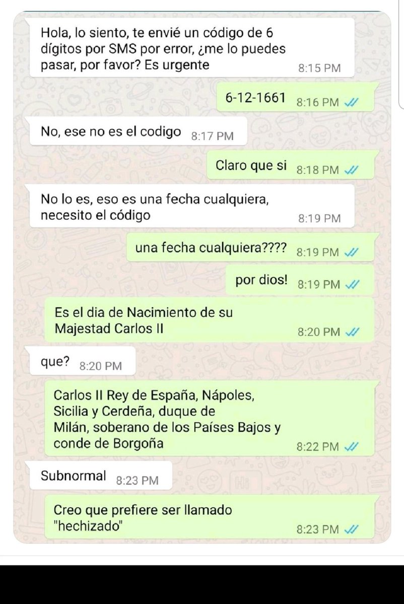 <a href="/Lapelo1/">Lape</a> <a href="/Angel_CIBORG/">Angel Cyborg 🇪🇦🔻🇪🇺 Kintsugi🐀</a> Este es de un intento de estafa anterior (no es mío que conste en acta) que me hizo mucha gracia