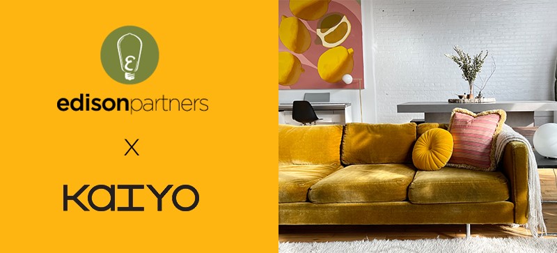 Edison Partners is thrilled to be leading the Series B funding round in <a href="/kaiyo/">Kaiyo</a>, a furniture re-commerce platform, bringing a proprietary digital approach to the sustainable furniture marketplace. We are looking forward to #electrifyinggrowth with <a href="/akoralturk/">Alpay Koralturk</a> and the team at Kaiyo