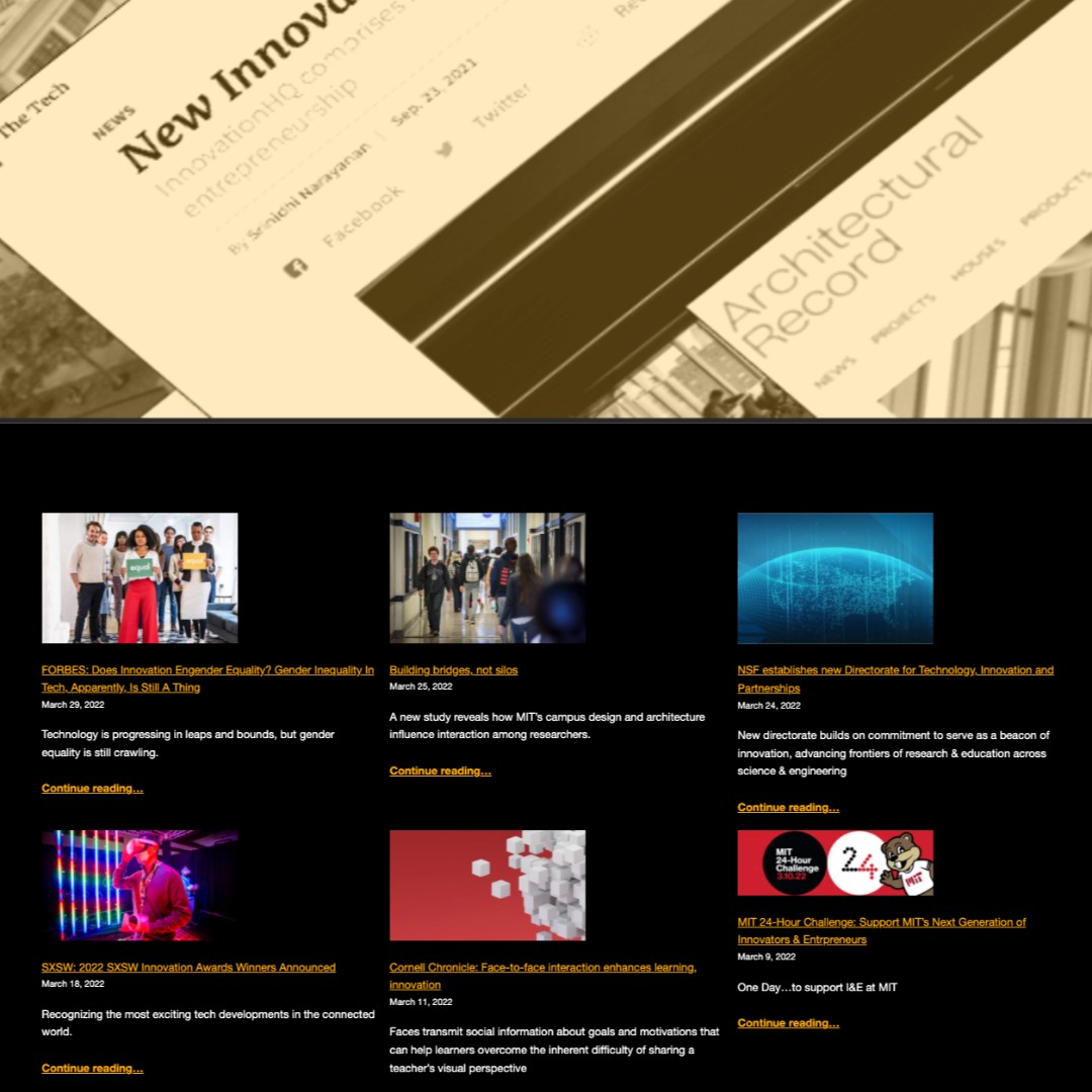 Hey! Did you know that the new #MITiHQ site brings you news on #Innovation, #Entrepreneurship, #InnovationSpaces, and MORE? Be sure to BOOKMARK this page when you CHECK IT OUT: ihq.mit.edu/stories/