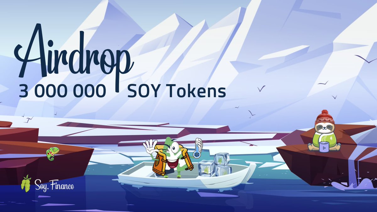 TheRealSloFi's tweet photo. With over 40% of the $CLO coin supply staked, #ColdStaking 🧊 is very popular in the Callisto Network community, and to celebrate we are organizing a 3 000 000 $SOY tokens #Airdrop. 🎉

Let's celebrate together! 

Read more on:
➡️https://t.co/O4JNuuXwdq https://t.co/ouOPvrFW0P