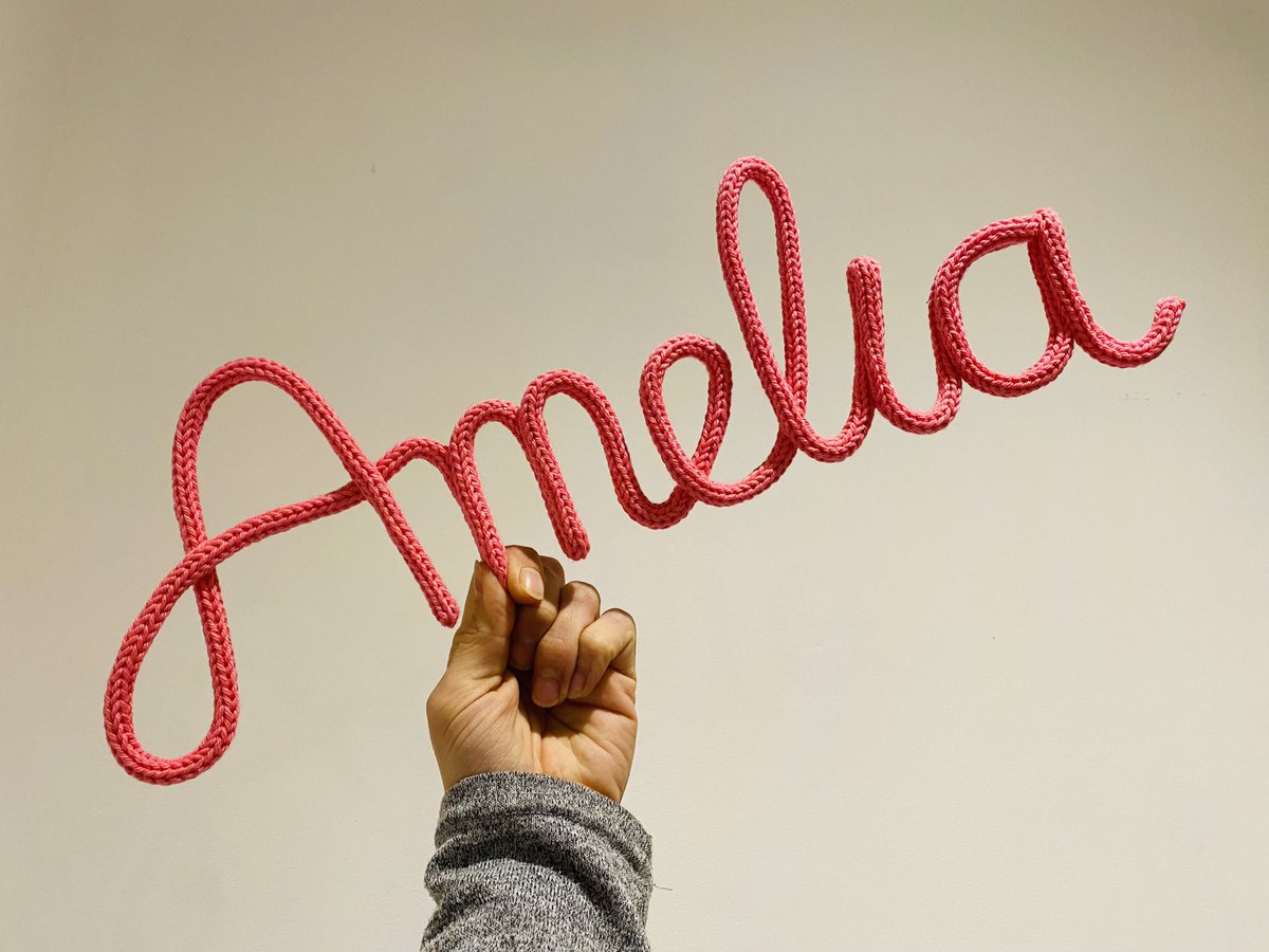 TheWoolwinder's tweet photo. A beautiful name in colour 28 - Bubblegum Pink💕

#wirename #knittedname #namesign #wallhanging #wiredecor #wireart  #decor #bubblegumpink #yarnaddict #knitted #wire #knittedgifts #woolcraft #knittedwords #wallhanging #knittedname #brightcolors #customorder #shopsmalluk https://t.co/xqOqY7lBP0