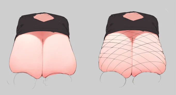 最近お胸描くのサボってるな!!ってことで柔らかいお胸のお練習🤔 