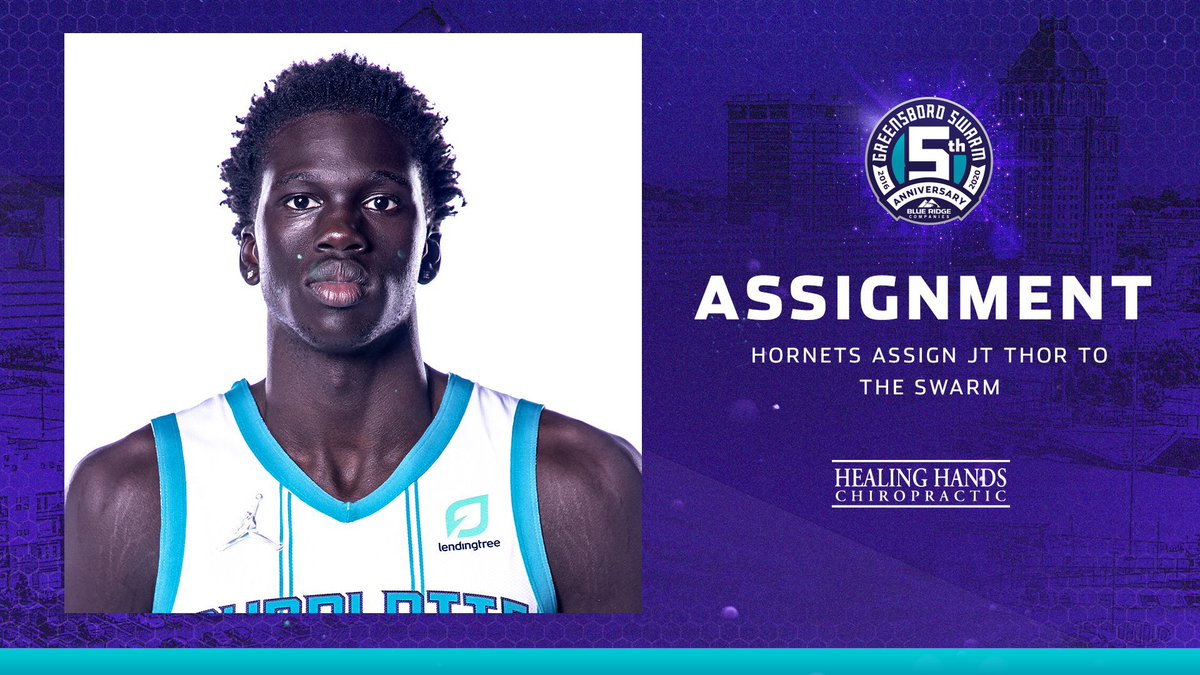 RT @greensboroswarm: .@hornets have assigned JT Thor to the Swarm. https://t.co/0qT7vEM58y