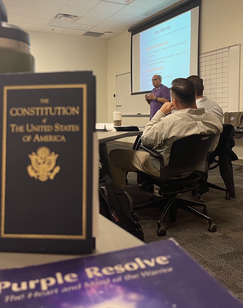 bluecourage's tweet photo. Michael, Dan, Capt Hopkinson &amp; Chaplain Brown from the NVNG kick off the first Purple Resolve class for the Arizona National Guard. TAG - MG Kerry L. Muehlenbeck, &amp; Craig Rauchle from PTSD NOW! opened the class. #purpleresolve #PTSDNOW #AZNG #bluecourage #NVNG https://t.co/7bGIprov4v