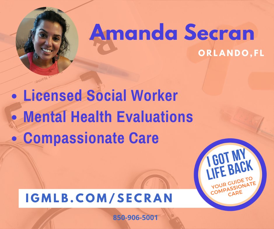 igmlbfl's tweet photo. Social Worker Amanda Secran provides comprehensive mental health evaluations, helping patients receive services such as Emotional Support Animal Certifications. Learn about what Amanda can do for you on our website: https://t.co/EuiljMS6e9 https://t.co/o3pRpRUi9j