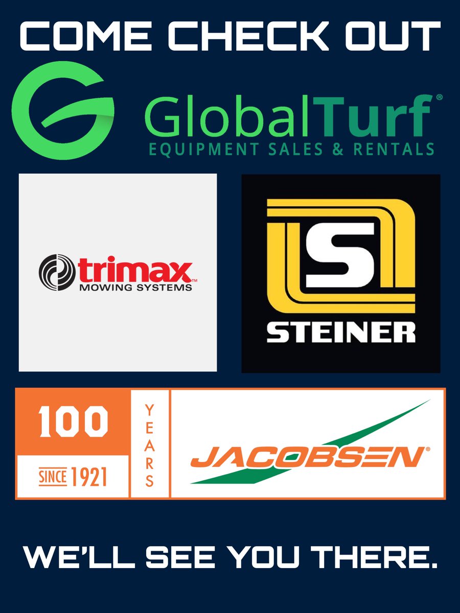 GlobalTurfEquip's tweet photo. Joe Blair Lawn &amp; Garden and @GlobalTurfEquip will be presenting new turf equipment this week at South Florida GCSA Turf Expo

Come check out @Jacobsenturf @Trimaxmowers @Steinerturf @WillMcClelland2 https://t.co/dapA4F0OtK