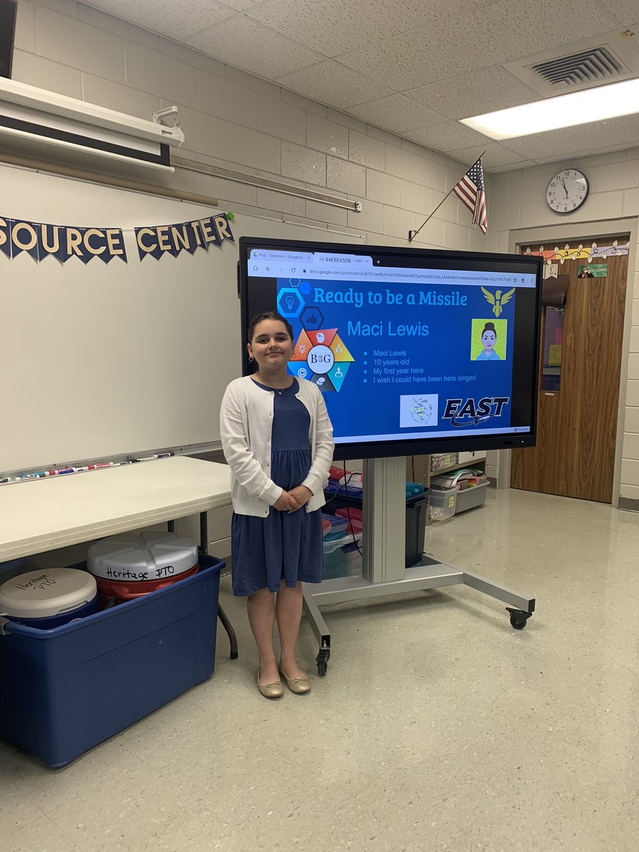 heritage_elem's tweet photo. Day 2 of of 5th grade mini defenses went well! Shout out to Maci and Jase for knocking it out of park! #IL3 #ProfileOfAGraduate https://t.co/IMCI5A1gZz