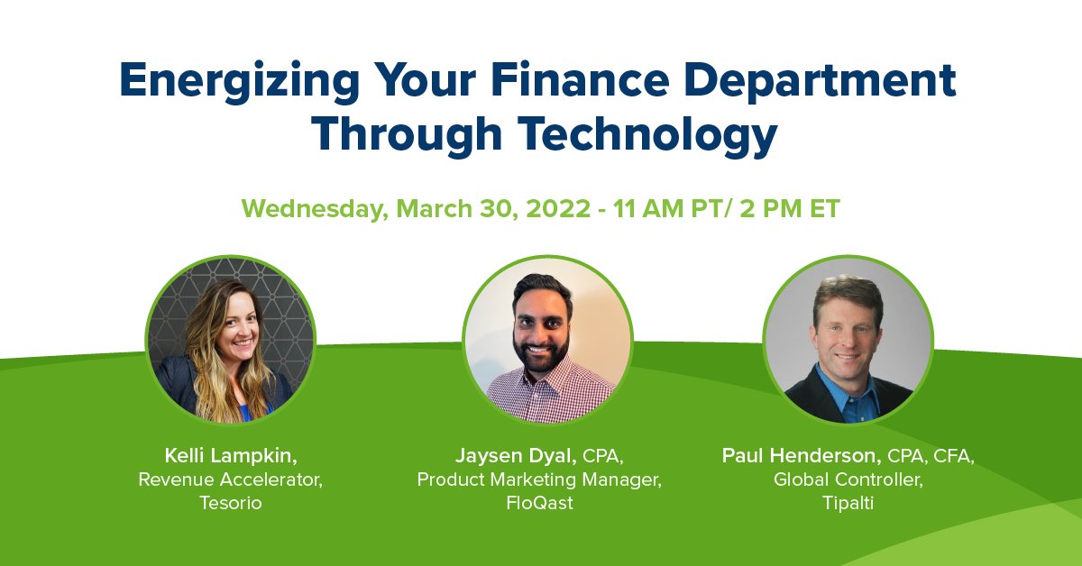 usetesorio's tweet photo. Join this panel discussion to hear from experts at @FloQast, @tipalti, & Tesorio!
Learn how to harness the power of technology to drive automation & efficiency, allowing your team to be less tactical & more strategic.
Save your spot https://t.co/cUHNHyWlAw
#connectedfinance https://t.co/GQfZzV7gTP