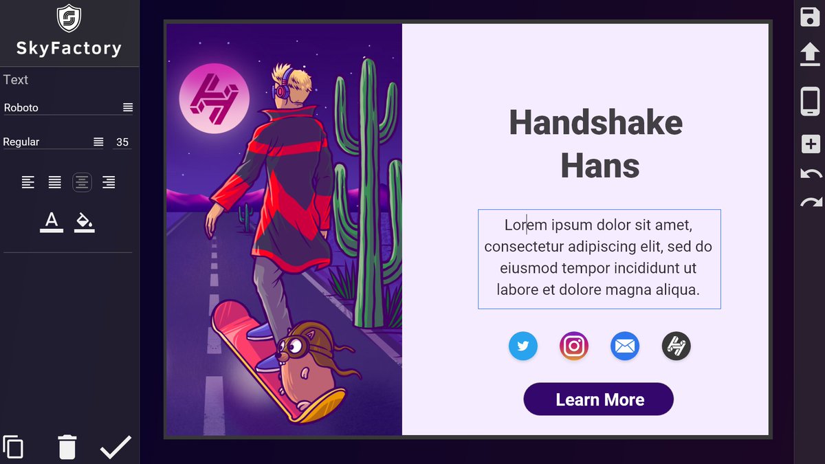 hnsfactory's tweet image. No search engine without content.

That is why we took a break this month from @hnssearch to create #skyfactory👀

An online website creator that lets you create one-page websites and lets you upload them directly to @SkynetLabs

We will release V1 at the end of April. 🤝

👉 🧵