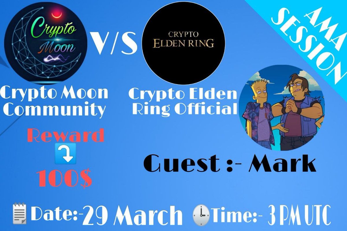 C_EldenRing's tweet photo. We had done our first AMA with CryptoMoon community today 🙏

thanks for their support and hope questions had been answer. 🔥🔥 https://t.co/dWChkBkFqT