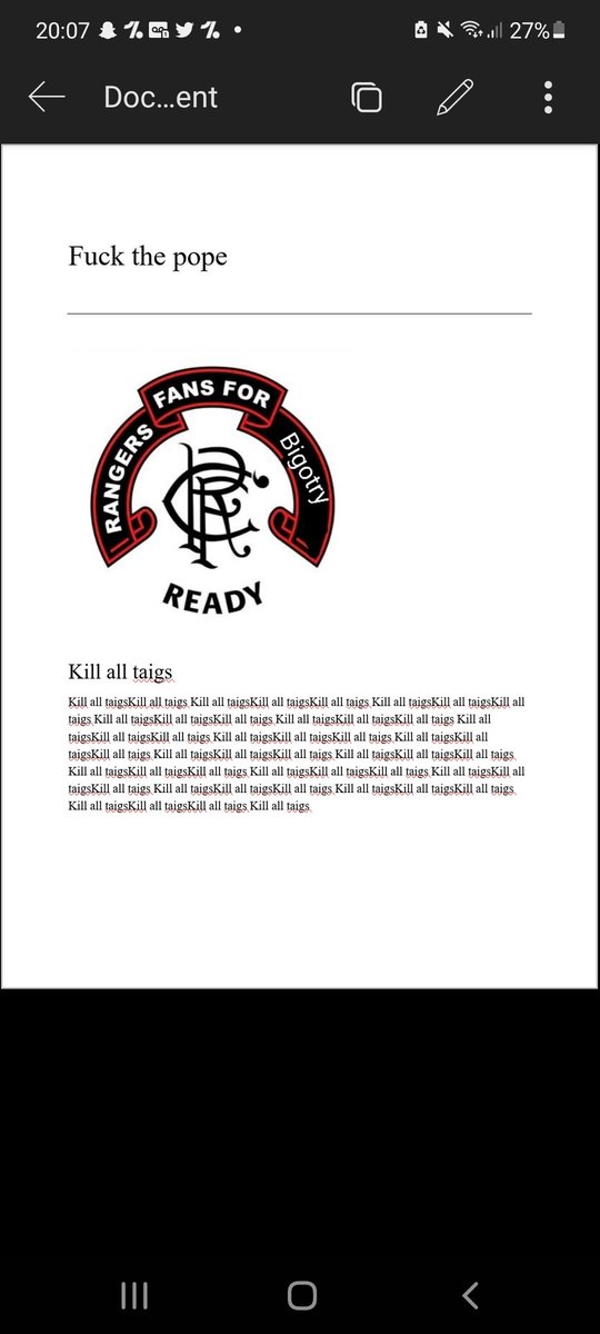 Rangers Fans For Bigotry tweet media