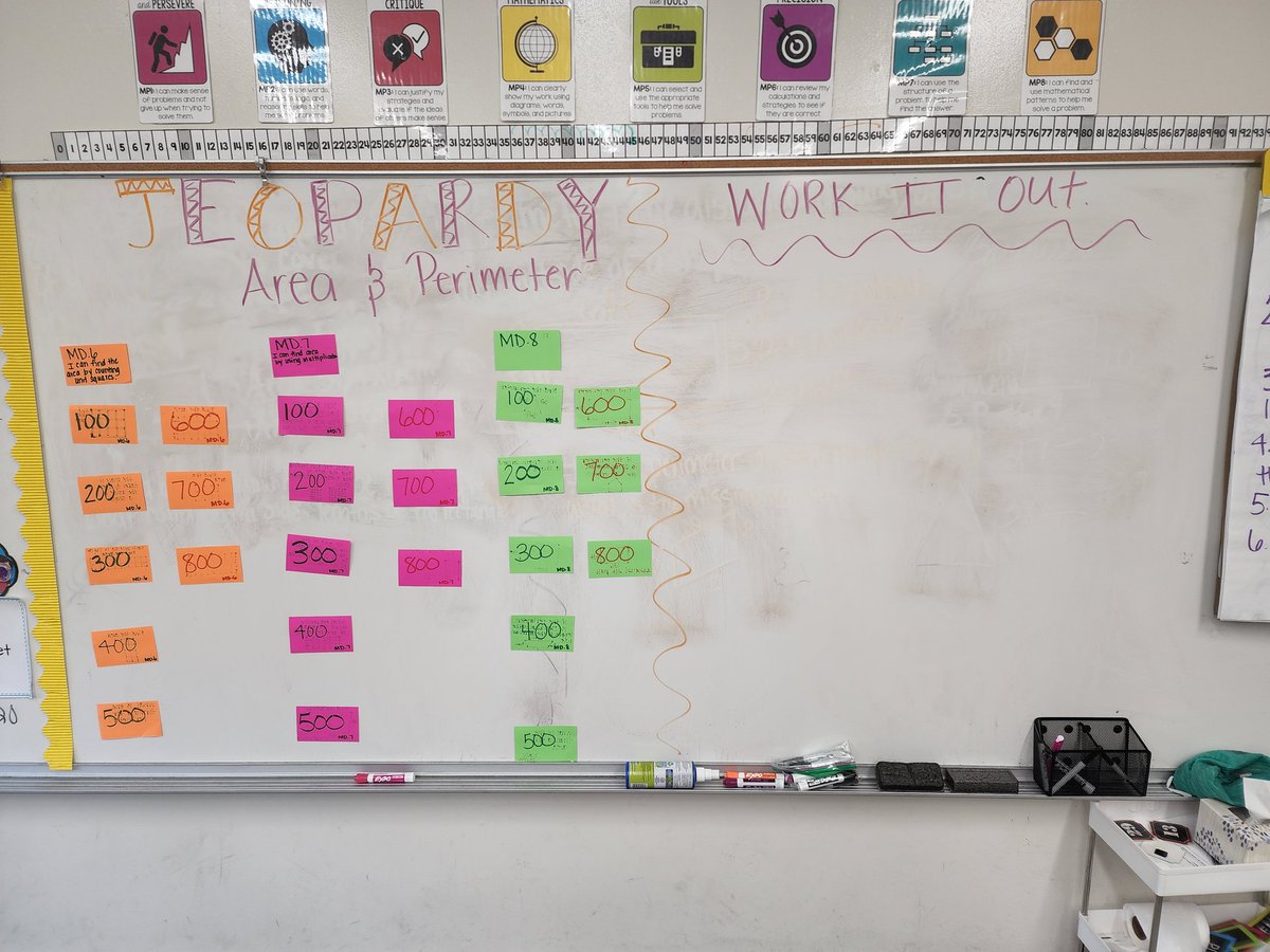 BucknerQuanisha's tweet photo. Mrs Buckner , I mean Alex Trabec๐คฃ, hosting a game of Jeopardy.
Categories MD.6 MD.7 AND MD.8...
Let's see who will move on the next round... I just love 3rd grade math
#makeitfun
#theywillloveittoo
#mooremagic
#mooreexcellence
#3rdgrademathematicians https://t.co/ZFHIaEp0rj