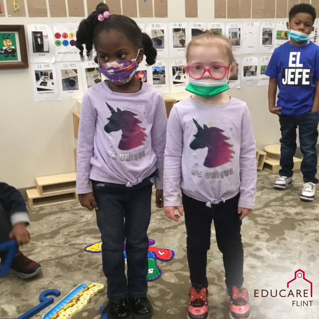 EducareFlint's tweet photo. #TBT to when we celebrated Dr. Suess day with a #ThingOneThingTwo theme and some of our friends wore matching shirts. #DrSuessDay #ReadingMonth https://t.co/xm7a4ddaU1