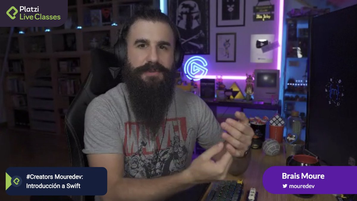 gndx's tweet image. 🔴#ENVIVO con @MoureDev nos comparte una Introducción a Swift, Ven a aprender a crear aplicaciones para iOS con un gran experto en el tema. 

🚀 #Platzi #Mouredev 
platzi.com/live/creators-…