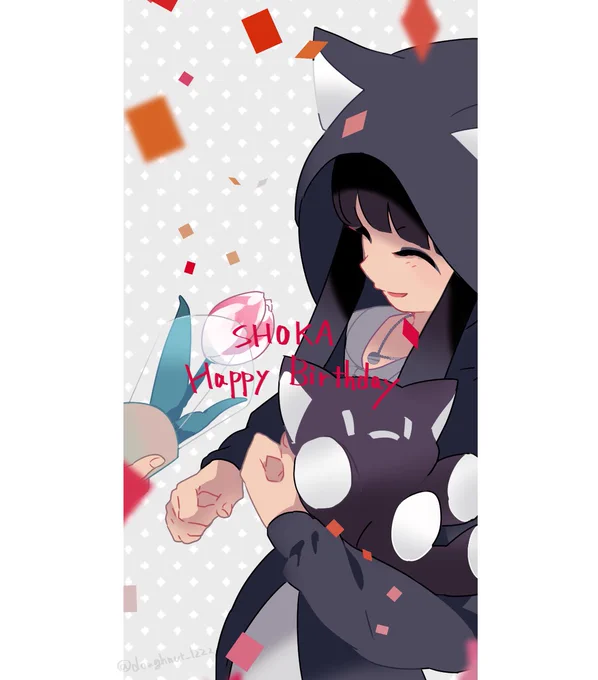 ショウカちゃん誕生日おめでとう～
いっぱい愛されてくれ
 #桜音紫陽花生誕祭 
 #NTWEWY #新すばせか 