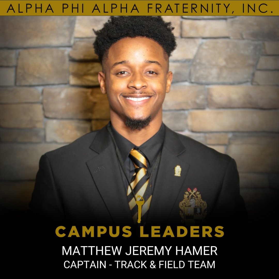 apa1906NETwork's tweet image. Brother Matthew Jeremy Hamer, a senior with a 3.2 GPA at Marian University Indianapolis, is Captain of the Track and Field Team and Committee Chair of the Union for Black Identity. 

Please share.

#APA1906Network #MenOfDistinction #AlphaCampusScholar&amp;amp;Leader
