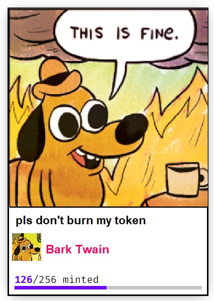 fx_hash_'s tweet photo. You smell that? 👃

It's The Big Burn 🔥

Share some amazing drops that are still mintable! 👇 https://t.co/O1vwwfSJYd
