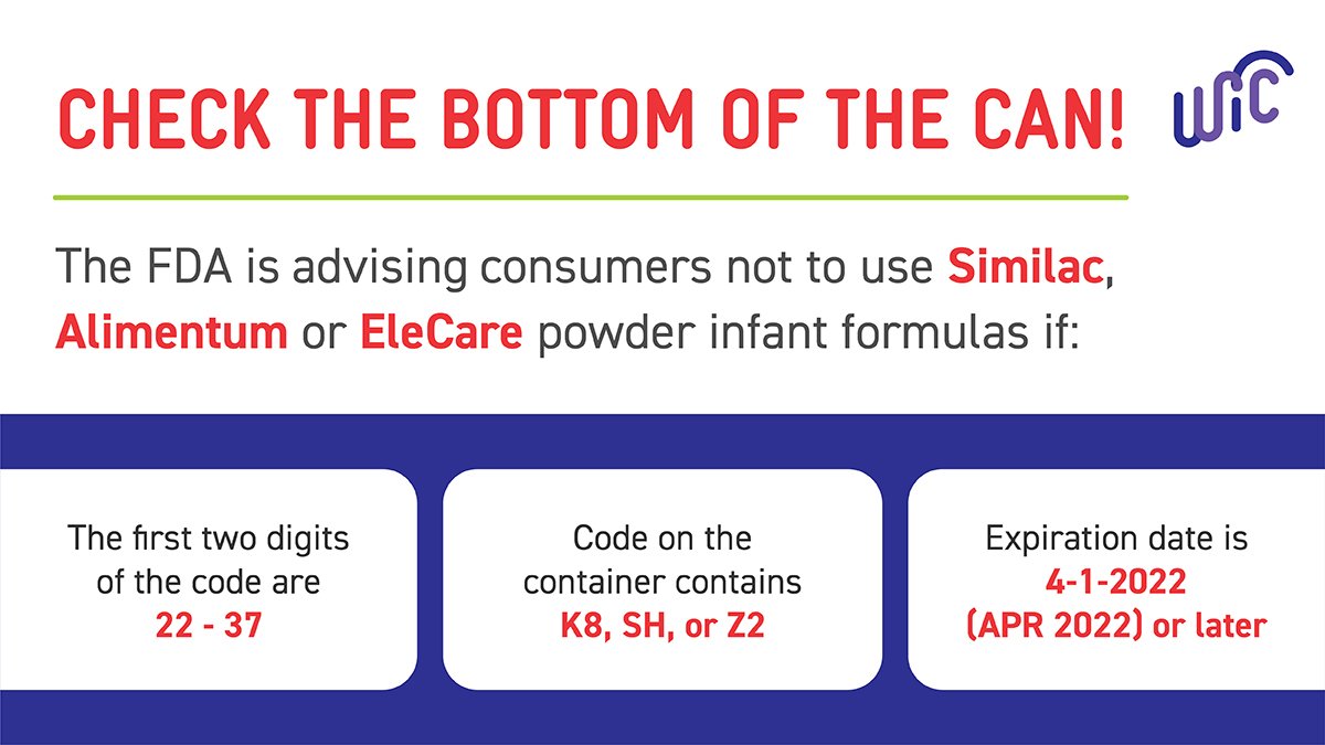DiaTriose's tweet photo. FYI regarding the current #formularecall WIC will exchange https://t.co/WdwJMU3CNh