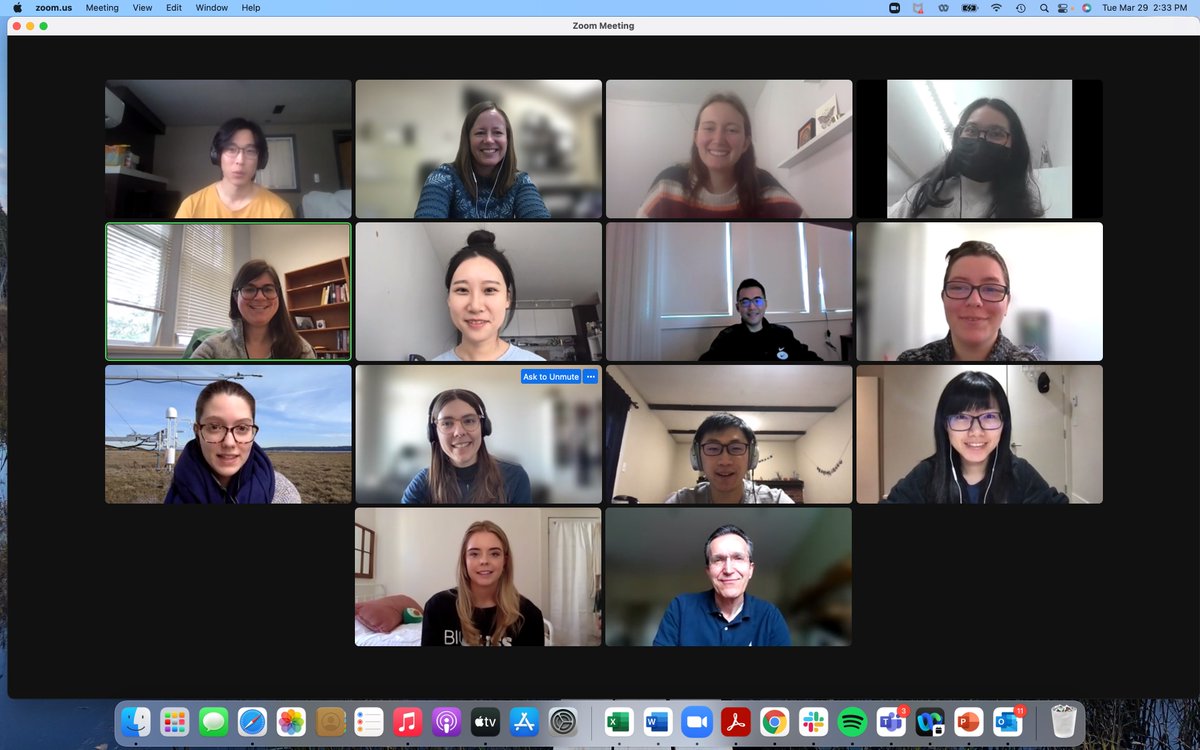 Nothing better than a chat about wetlands that includes salinity, wildfire, restoration and, of course, methane! Thanks @sarahelenknox and her whole research group for the joint lab meeting today!