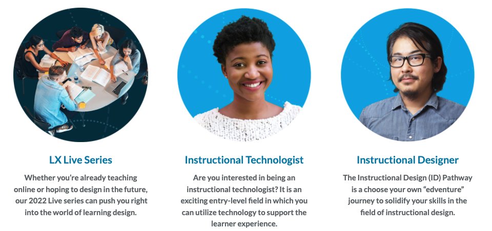 Want to become an #instructionaldesigner in #highereducation? Register now to join 
<a href="/DRbouchey/">Dr. Bettyjo Bouchey</a> and Briana Johnson for Strategies for Designing Asynchronous Learning Experiences LIVE SESSIONS: Wednesdays on <a href="/engageli/">Engageli</a> 4/27, 5/4, 5/11 at 5:30 pm ET <a href="/iDesignEDU/">iDesign</a>