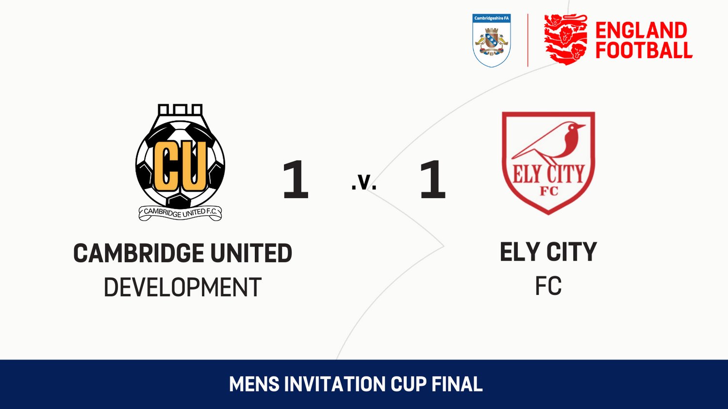 Cambridgeshire FA on Twitter "45" 3 Minutes of stoppage time shown by the 4th Official, as