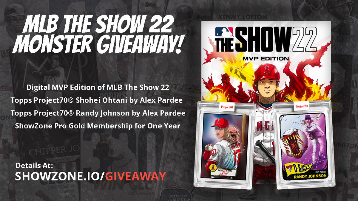 Tomorrow is your LAST chance to enter our MLB The Show 22 MONSTER Giveaway!

Details on how to enter here: showzone.io/giveaway

Retweet THIS post for a bonus entry!