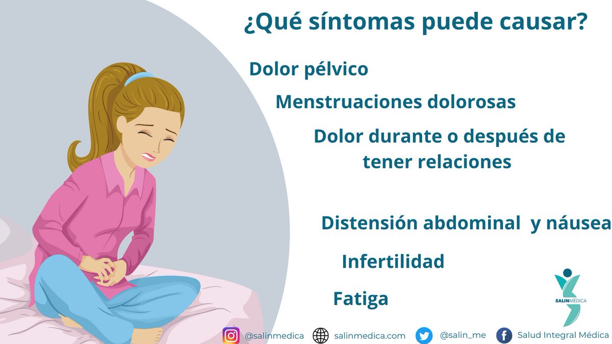 salin_me's tweet photo. La endometriosis afecta al 10% de las mujeres y niñas en todo el mundo, puede causar molestias como dolor pélvico, dismenorrea e incluso infertilidad. Recuerda acudir con tu médico si presentas molestias. 
#endometriosis #salinmedica #oms https://t.co/GC08vS2W0k