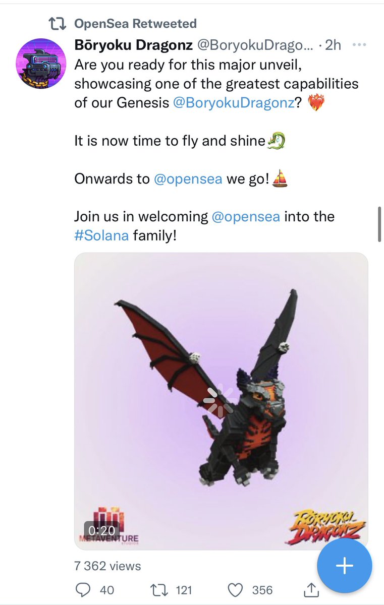 All sails set. #Solana established NFTs going to <a href="/opensea/">OpenSea</a> this April. It’s just a matter of time <a href="/samoyedcoin/">SAMO</a> joins the big party. 2 $Sol floor, 12.500 $Sol traded in two months, 55.000 of $Samo token holders for 5525 collection items which makes it 10 to 1 demand/offer 🧠🧐🐕