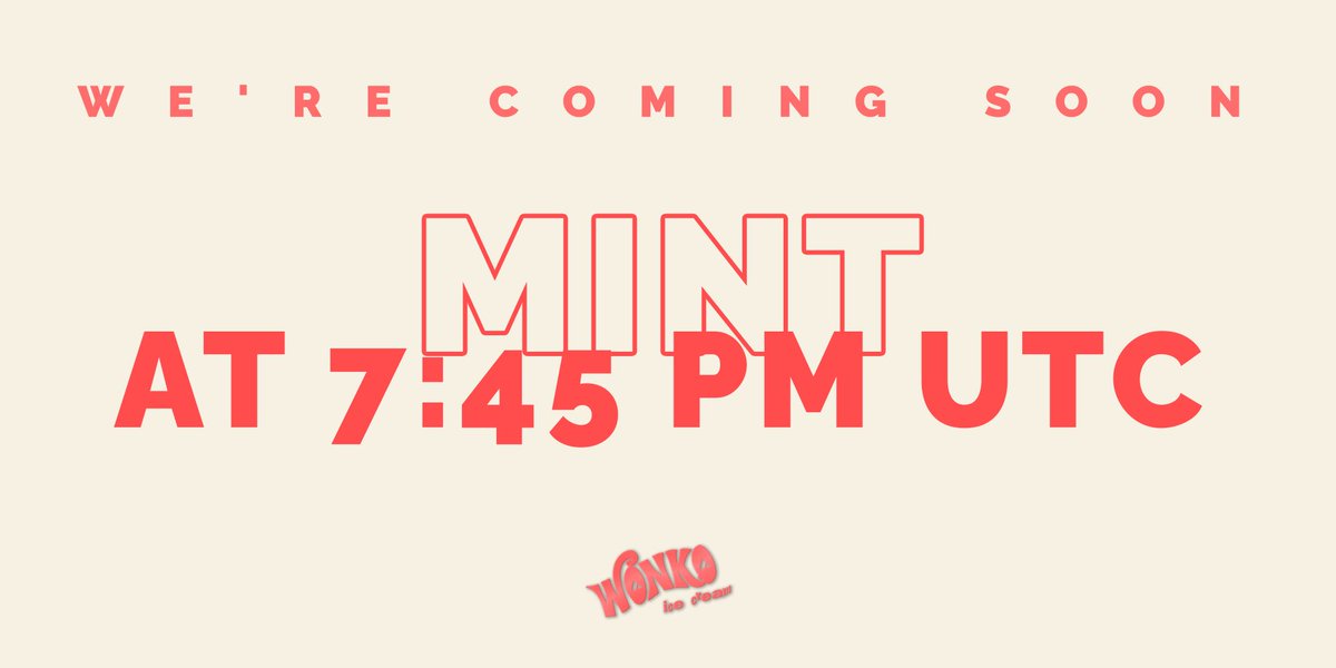 WOW! 😱🍦 Too many people currently on the website and the #Avalanche fees went crazy. 

We want our holders to benefit from low fees, since the whole point of the project is benefiting our users. We will be live in 20 minutes, wonkos!