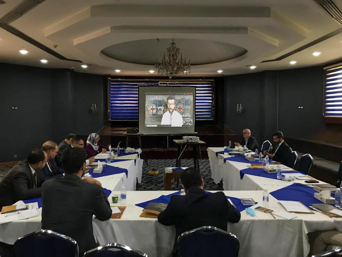 MekkyICRC's tweet photo. I had the great pleasure to deliver a session on “Incorporating International Crimes into Domestic Laws: Expierences from the Arab Region” organized by @ICRC_IQ in coordination with the Iraqi National Comission of #IHL for the members of the #Iraq #NCIHL. @HusseinFadheli https://t.co/W0KAC9UZ0L