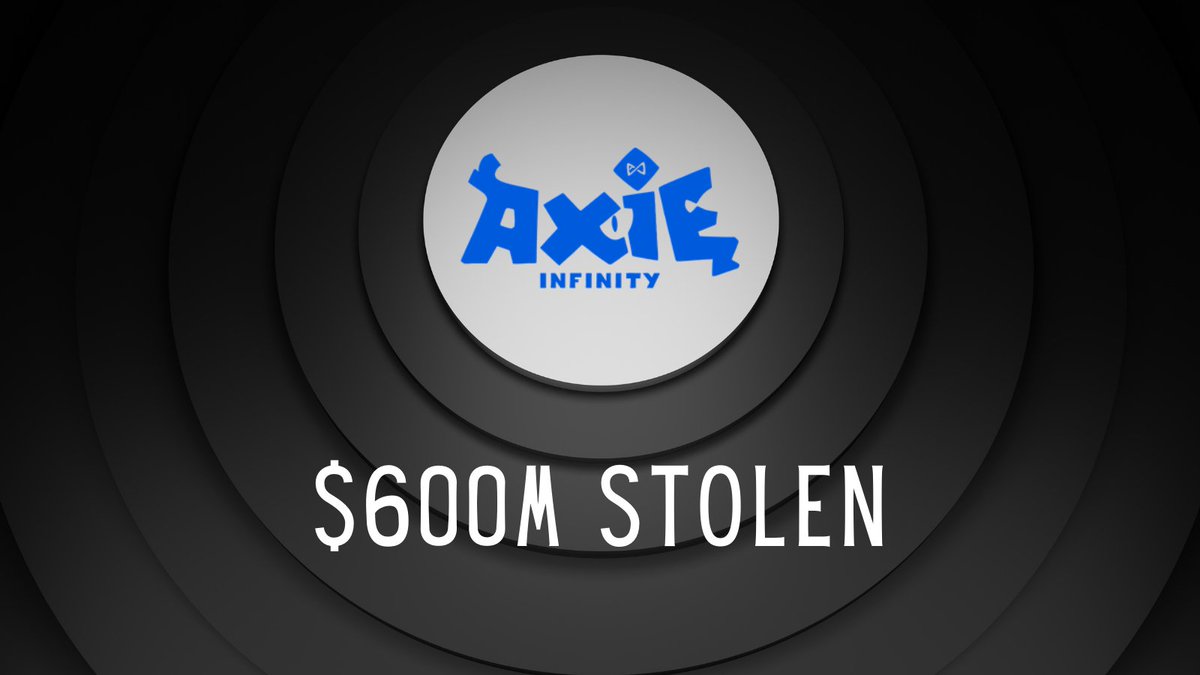 twognews's tweet photo. #AxieInfinity's Ronin Network Hacked!
#Crypto #Blockchain #blockchaingaming #NFTs #bitcoinnews #bitcoin #twognews #RoninHack
https://t.co/rBb7XX2H7x https://t.co/GzwLLT1stP